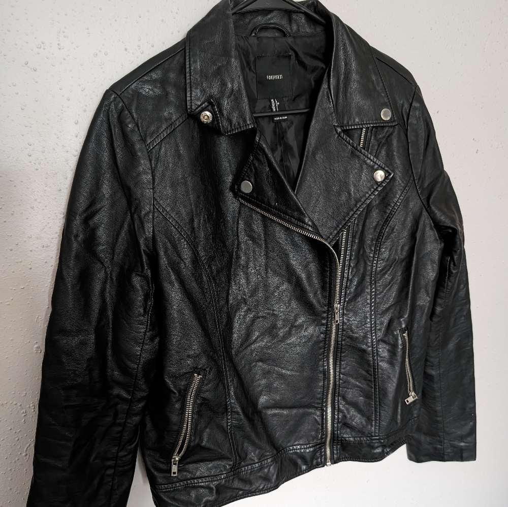 Forever 21 Faux Leather Moto Jacket
